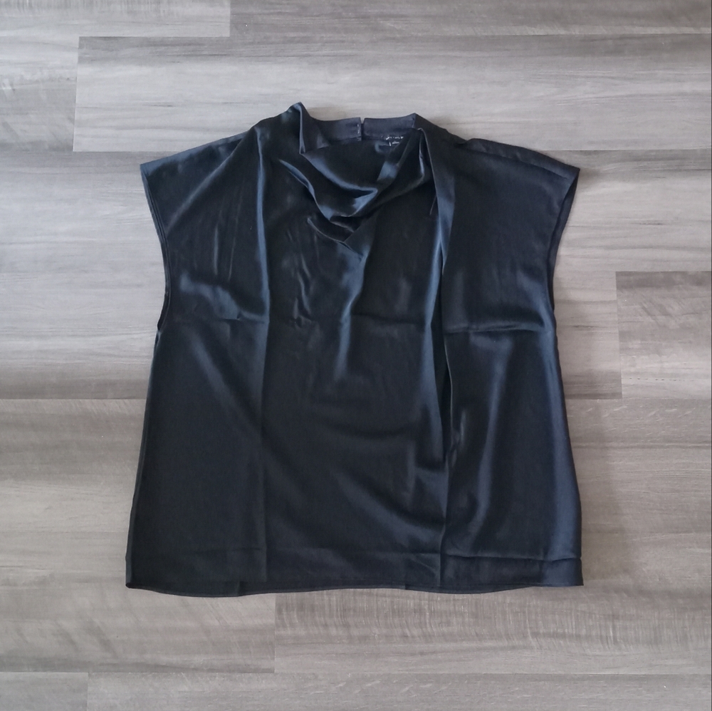 BRAND NEW NWT Black Cowl Neck Blouse XL - Picture 4 of 12